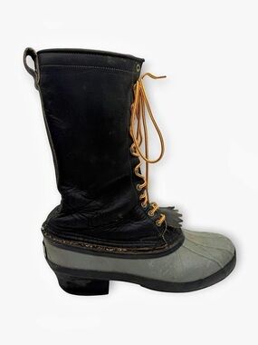 White's Elk Pac Winter Boots Black & Gray US 12 Men’s Fair to Good Condition
